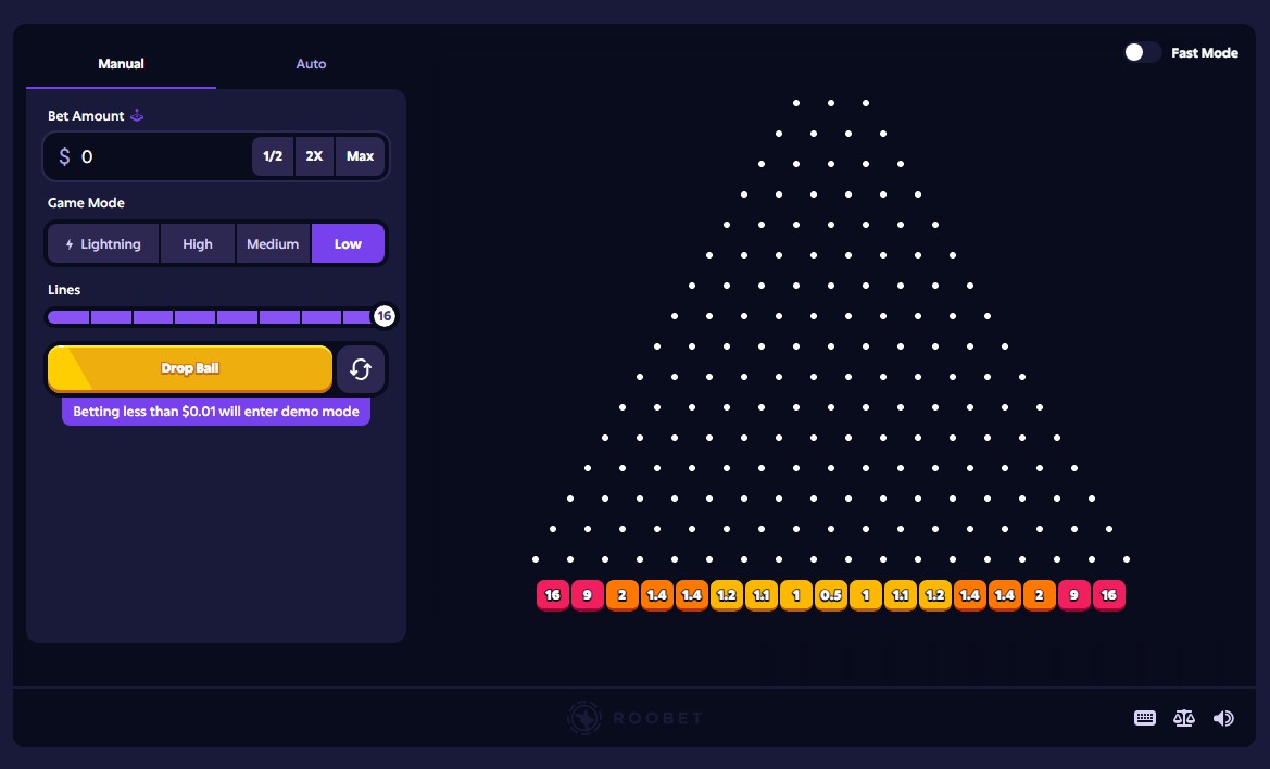 Roobet Plinko
